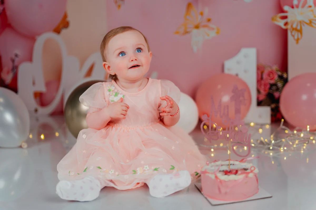 Smash Cake фотосесия за първи рожден ден - Изабел