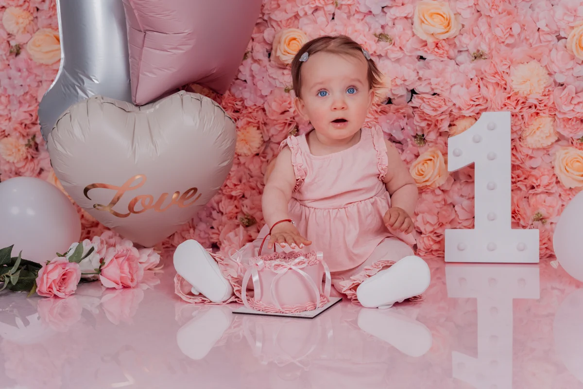 Smash Cake фотосесия за първи рожден ден - Симона